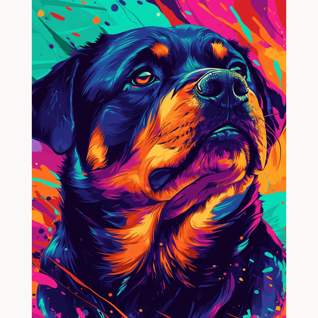 Color Explosion Rottie - Image 2
