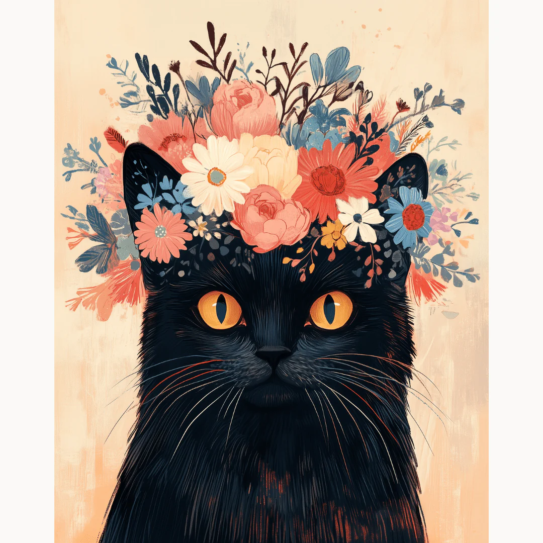Flower Crowned Cat - Image 2