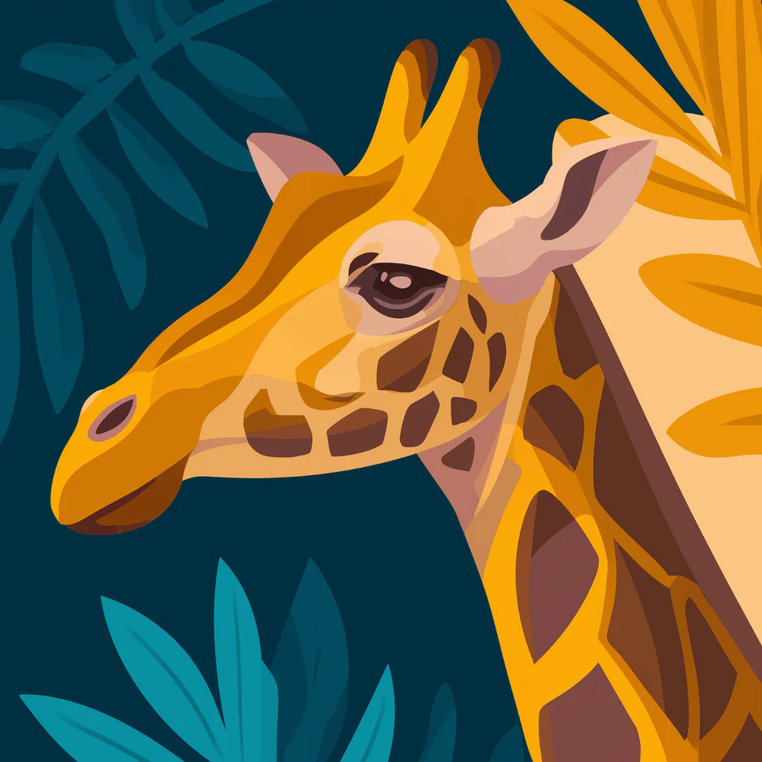 Giraffe Portrait - Image 2