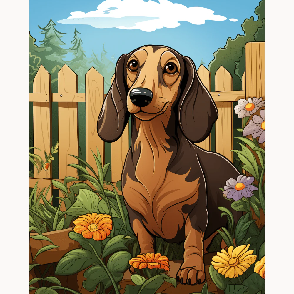 Happy Daschund - Image 2