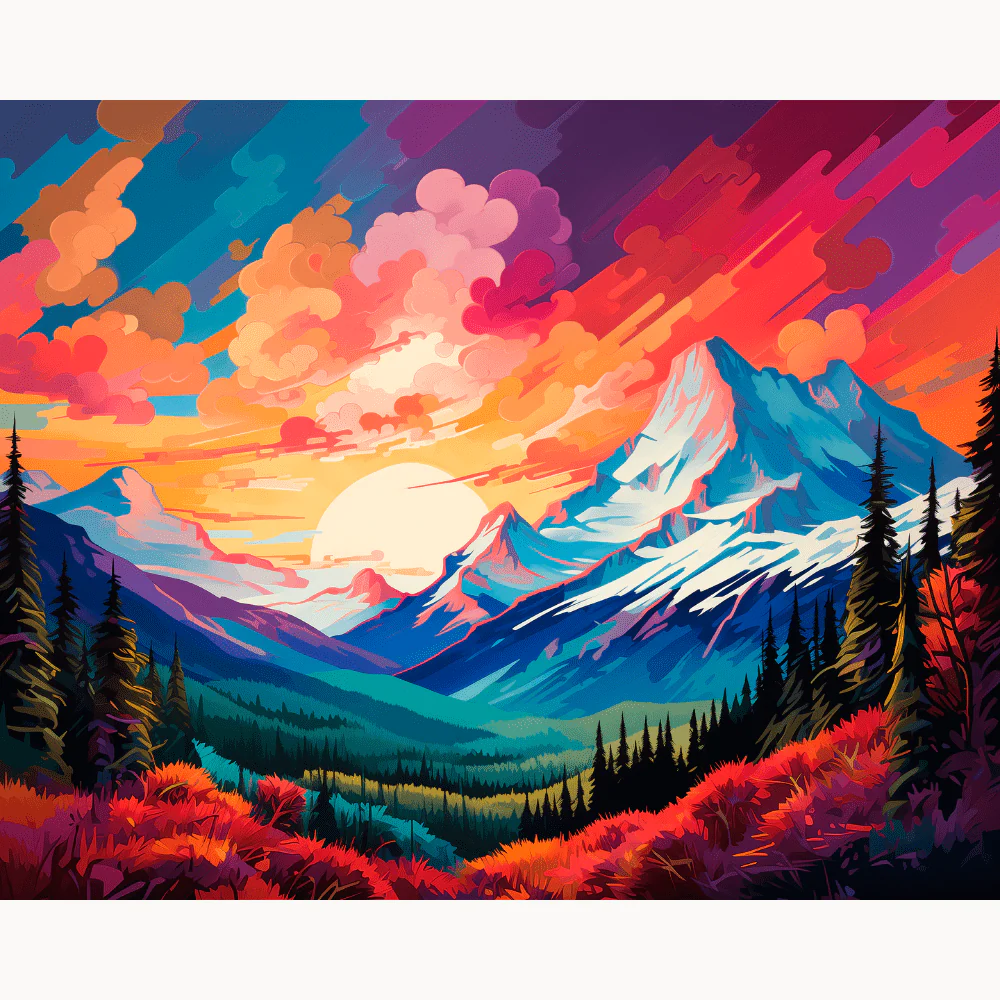 Vibrant Sky Mountain - Image 2